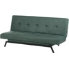 Beliani Trivietė išskleidžiama sofa LEEDS, žalia