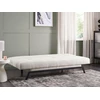 Beliani Trivietė išskleidžiama sofa LEEDS, balta