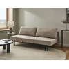 Beliani Trivietė išskleidžiama sofa ROYKKA, smėlio spalvos