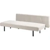 Beliani Trivietė išskleidžiama sofa ROYKKA, kreminė balta