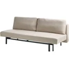Beliani Trivietė išskleidžiama sofa ROYKKA, smėlio spalvos