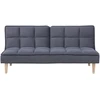 Beliani Trivietė išskleidžiama sofa SILJAN tamsiai pilka