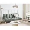 Beliani Trivietė išskleidžiama sofa SILJAN žalia
