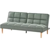 Beliani Trivietė išskleidžiama sofa SILJAN žalia