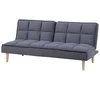 Beliani Trivietė išskleidžiama sofa SILJAN tamsiai pilka