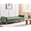 Beliani Trivietė išskleidžiama sofa VEHKOO tamsiai žalia