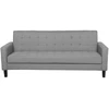 Beliani Trivietė išskleidžiama sofa VEHKOO šviesiai pilkos spalvos
