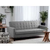 Beliani Trivietė išskleidžiama sofa VEHKOO šviesiai pilkos spalvos