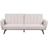 Beliani Trivietė išskleidžiama sofa VIMMERBY, smėlio spalvos