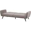 Beliani Trivietė išskleidžiama sofa VIMMERBY, šviesiai ruda