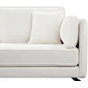 Beliani Trivietė kampinė sofa ALTAN, boucle audinys, dramblio kaulo spalva, dešininė