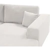 Beliani Trivietė kampinė sofa LOFOTEN kreminės spalvos kairinė