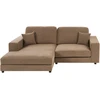Beliani Trivietė kampinė sofa LOFOTEN ruda, dešininė