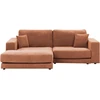 Beliani Trivietė kampinė sofa LOFOTEN ryškiai raudona, dešininė
