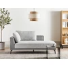 Beliani Trivietė kampinė sofa MYKEN šviesiai pilka, kairinė