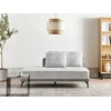 Beliani Trivietė kampinė sofa MYKEN šviesiai pilka, kairinė