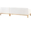 Beliani Trivietė kampinė sofa SOSJO, Boucle audinys, dramblio kaulo spalva, kairinė