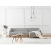 Beliani Trivietė kampinė sofa SOSJO šviesiai pilka kairinė