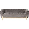 Beliani Trivietė sofa ALNOR, rudas šenilas