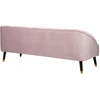 Beliani Trivietė sofa ALSVAG veliūrinė, rožinė
