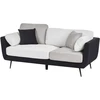 Beliani Trivietė sofa BOLGA juoda