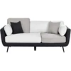 Beliani Trivietė sofa BOLGA juoda