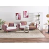 Beliani Trivietė sofa BOLGA rožinė