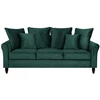 Beliani Trivietė sofa BORNHOLM, veliūras, tamsiai žalia