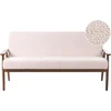 Beliani Trivietė sofa ESRUM Boucle tamsiai ruda/smėlio spalvos