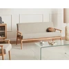 Beliani Trivietė sofa ESRUM šviesiai ruda / pilka
