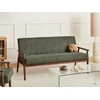 Beliani Trivietė sofa ESRUM tamsiai ruda / žalia