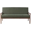 Beliani Trivietė sofa ESRUM tamsiai ruda / žalia