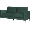 Beliani Trivietė sofa FENES, veliūras, tamsiai žalia