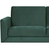 Beliani Trivietė sofa FENES, veliūras, tamsiai žalia