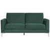 Beliani Trivietė sofa FENES, veliūras, tamsiai žalia