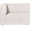 Beliani Trivietė sofa FLORO, šenilas, balta