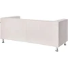 Beliani Trivietė sofa FLORO, šenilas, balta
