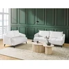 Beliani Trivietė sofa HOBRO, balta, bouclé audinys