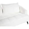 Beliani Trivietė sofa HOBRO, balta, bouclé audinys