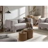 Beliani Trivietė sofa HOGBO smėlio spalvos