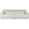 Beliani Trivietė sofa HOVDEN, kreminė balta