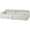 Beliani Trivietė sofa HOVDEN, kreminė balta