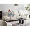 Beliani Trivietė sofa IKAST, kreminė