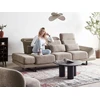 Beliani Trivietė sofa IKAST smėlio ir pilkos spalvos