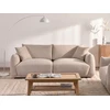 Beliani Trivietė sofa JUBEK, boucle, smėlio spalvos
