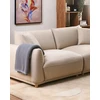 Beliani Trivietė sofa JUBEK, smėlio spalvos