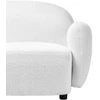 Beliani Trivietė sofa JULE Bouclé, sulaužyta balta