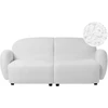 Beliani Trivietė sofa JULE Bouclé, sulaužyta balta