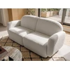 Beliani Trivietė sofa JULE Bouclé, sulaužyta balta