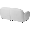 Beliani Trivietė sofa JULE Bouclé, sulaužyta balta